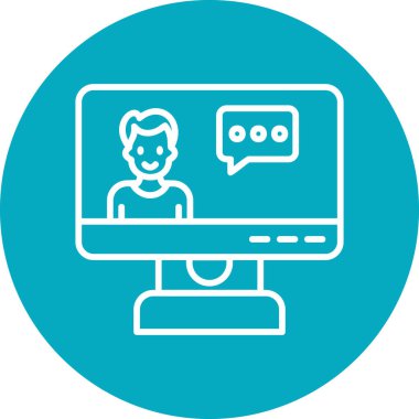 Haber modern simgesi, vektör illüstrasyonu