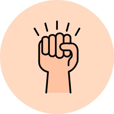 el simgesi vektör illüstrasyonu