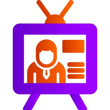 tv simge vektör çizim