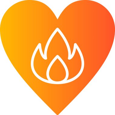 Passionate modern vector icon illustration