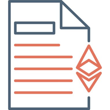 Belge simgesinin vektör illüstrasyonu