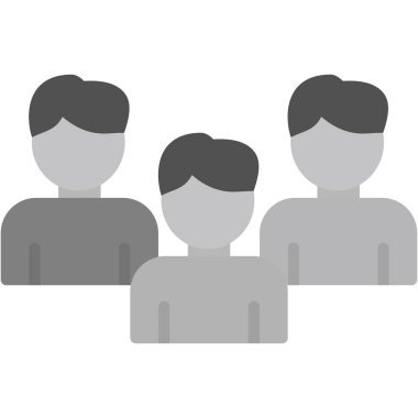 Takım. Web simgesi basit illüstrasyon