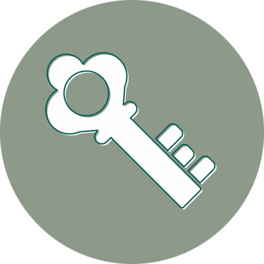 Anahtar. Web simgesi basit illüstrasyon