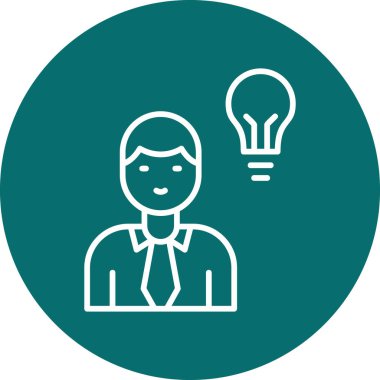 Fikir modern simgesi, vektör illüstrasyonu