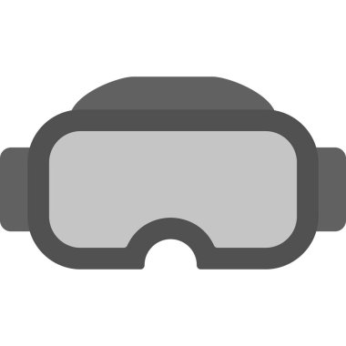Vr gözlük modern simge, vektör illüstrasyonu 