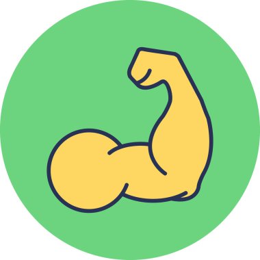arm biceps. web icon simple design