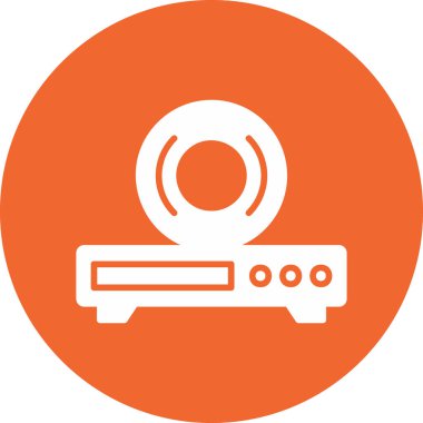 CD Oynatıcı modern simge vektör illüstrasyonu