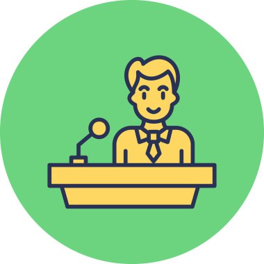 Nutuk. Web simgesi basit illüstrasyon