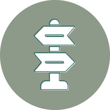 Sign Post  icon vector illustration