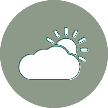 Hava durumu modern simgesi, vektör illüstrasyonu