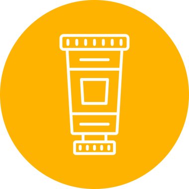 Yağlı boya modern simge, vektör illüstrasyonu