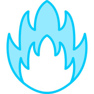 Basit alev logosu, Ateş vektörü illüstrasyonu