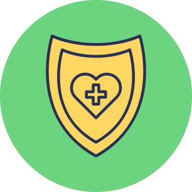 Sağlık hizmetleri web simgesi basit illüstrasyon