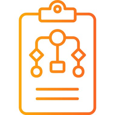 Çalışma akışı modern simgesi, vektör illüstrasyonu 