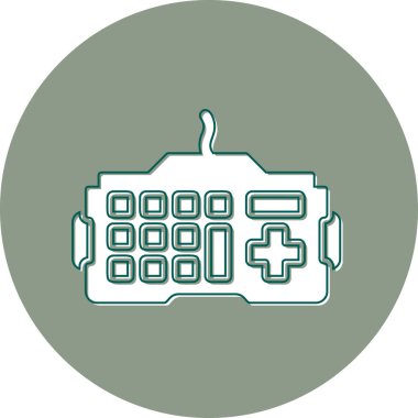 Klavye. Web simgesi basit illüstrasyon 