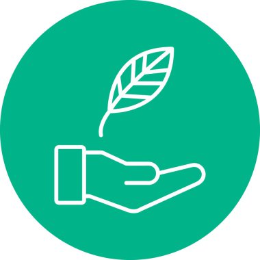 Çevre dostu modern simge, vektör illüstrasyonu