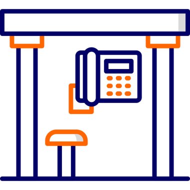 telefon simgesi vektör illüstrasyonu