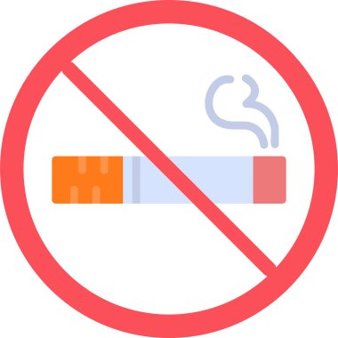 No smoking modern vector icon illustration