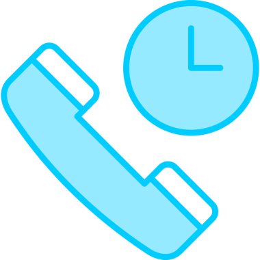 Çağrı bekleme modern simge vektör çizimi