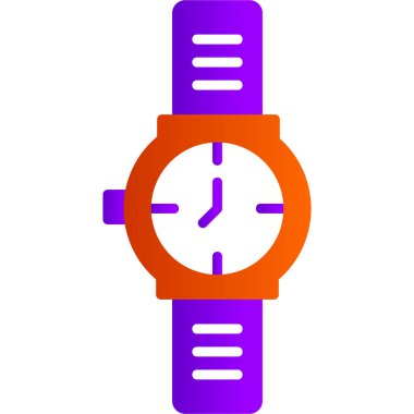 Kol saati. Web simgesi vektör illüstrasyonu