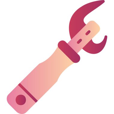 Konserve açacağı. Web simgesi basit illüstrasyon