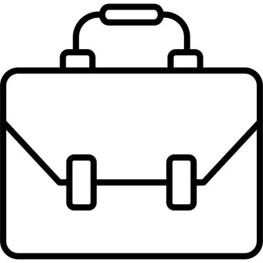 Çanta. Web simgesi basit tasarım 