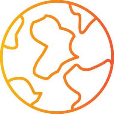 Dünya gezegeni. Basit resimleme