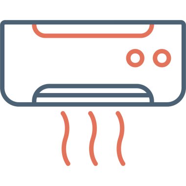 Klima. Web simgesi vektör illüstrasyonu