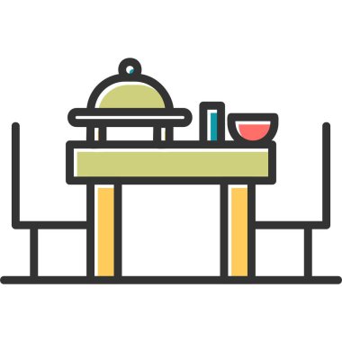 Modern simge, vektör illüstrasyonunu kutla