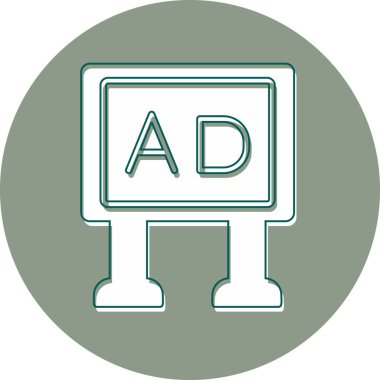 Poster simge vektör çizim