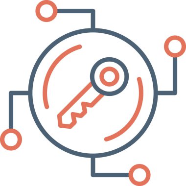 Anahtar. Web simgesi basit illüstrasyon