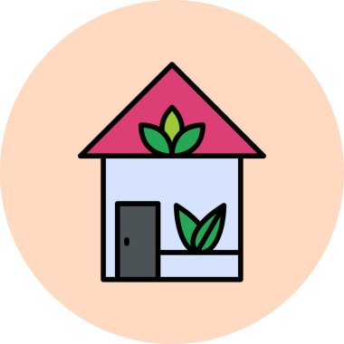 ev simgesi vektör illüstrasyonu