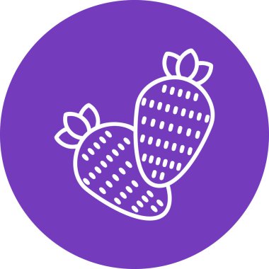 Çilek Ağı simgesi basit illüstrasyon