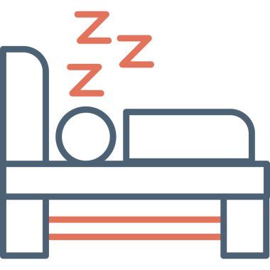 Uyku Ağı simgesi basit illüstrasyon