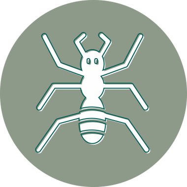 Karınca Ağı simgesi basit illüstrasyon