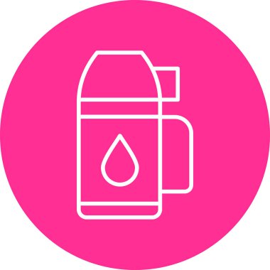 Termos modern simge, vektör illüstrasyonu