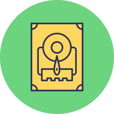 Sabit disk simge vektör çizim