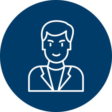 Basit avatar, doktor adamın grafiksel çizimi 