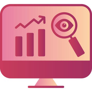 Modern simge vektör illüstrasyonunun izlenmesi