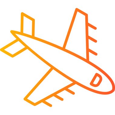 Uçak. Web simgesi basit illüstrasyon