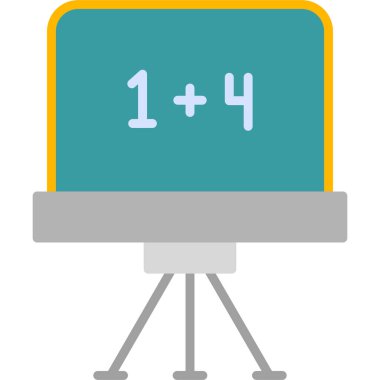 Tebeşir tahtası modern ikon vektör illüstrasyonu