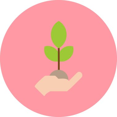 bitki simgesi vektör illüstrasyonu