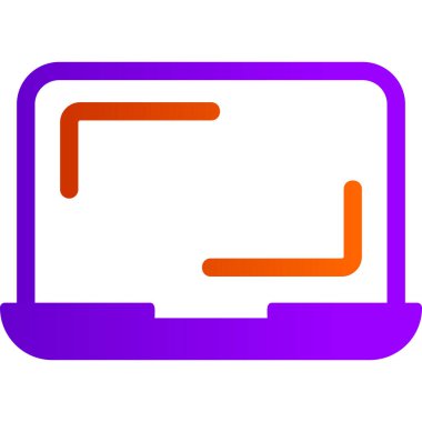 Bilgisayar. Web simgesi basit illüstrasyon