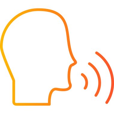 İnsan konuşması. Web simgesi basit illüstrasyon