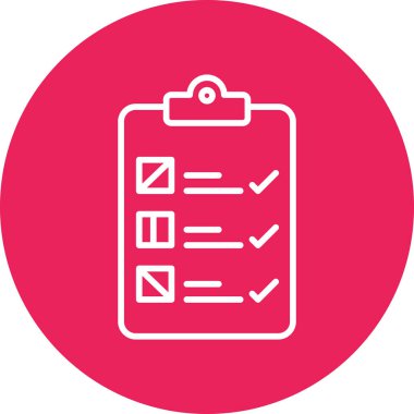 Checklist icon, vector illustration simple design