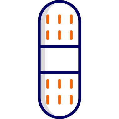 Bandaj. Web simgesi basit illüstrasyon