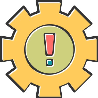 uyarı simgesi vektör illüstrasyonu