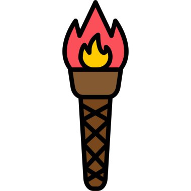 Modern simge vektör illüstrasyonunu yak