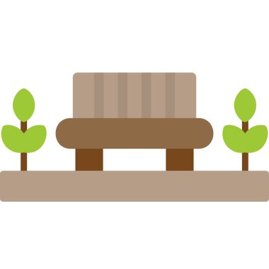 Yedek kulübesi Web simgesi basit illüstrasyon