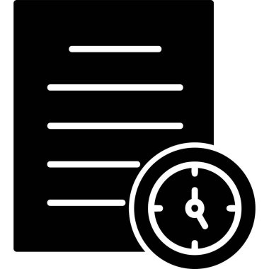 Zamanlama web simgesi, basit tasarım